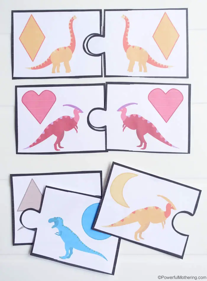 free printable dinosaur matching game