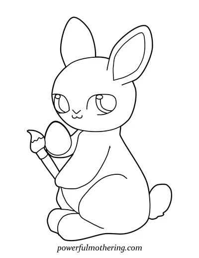10 free printable easter egg and bunny coloring pages