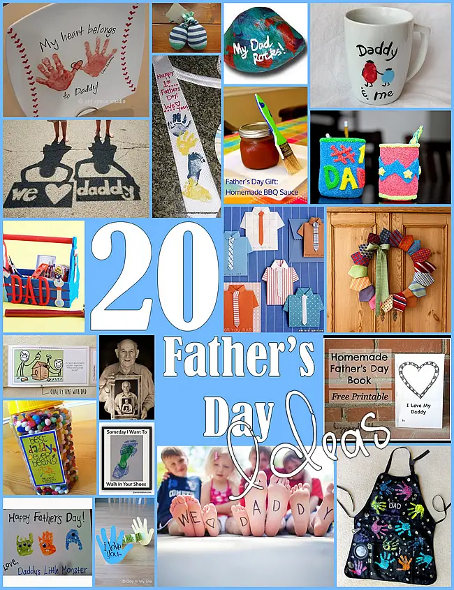 20 Fathers Day Gift Ideas with Kids