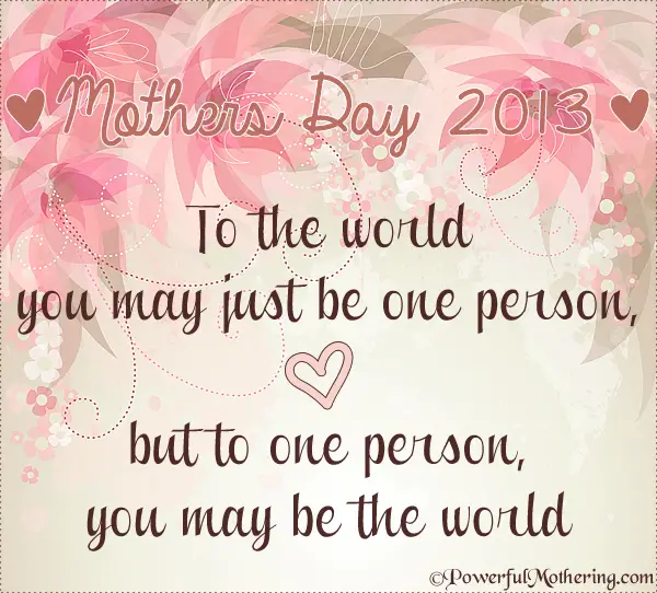 A Mothers Day Thought & Blog Hop