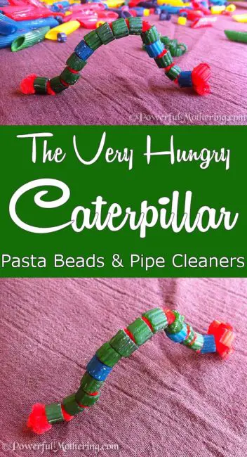 The Very Hungry Pasta Bead Caterpillar