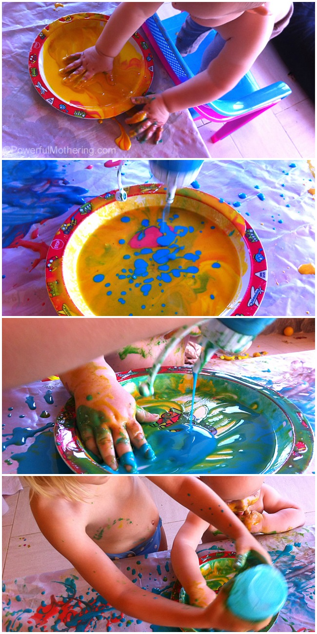 Fall Sponge Painting - Easy Sensory Activity for Toddlers! - High Chair  Chronicles