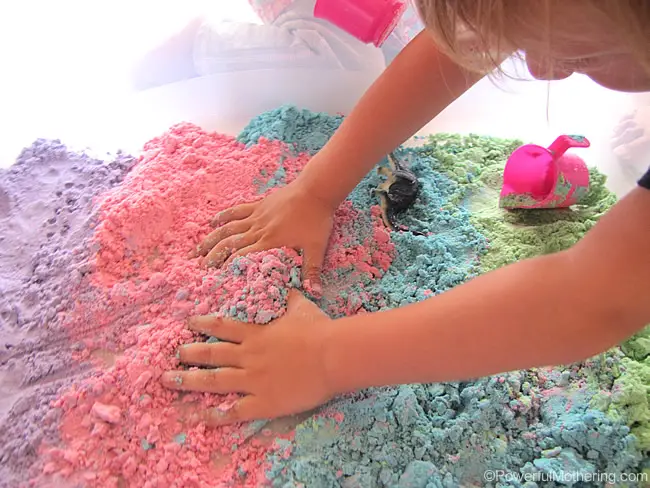 Homemade Cloud Dough - so nice to touch, great for sensory play