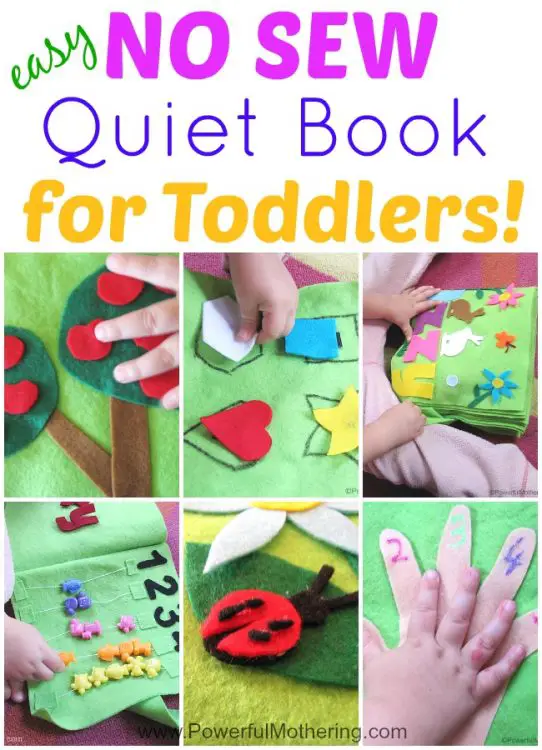How to Make a Quiet Book - Includes 11 Inside pages (All NO Sew!)