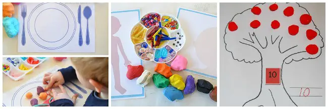 15 Gorgeous Free Playdough Mats