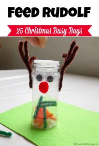 Feed Rudolph the Reindeer - Christmas Busy Bags