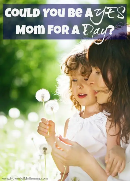 Could You be a YES Mom for a Day?