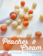 Peaches & Cream Coconut Oil Playdough