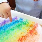 Rainbow Playdough Counting and Fine Motor Activity