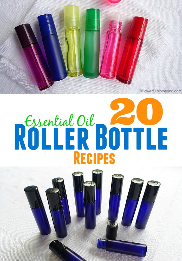 EMPTY - 3 Pack Multi Colored Rollerball Bottles 100% Pure Essential Oils