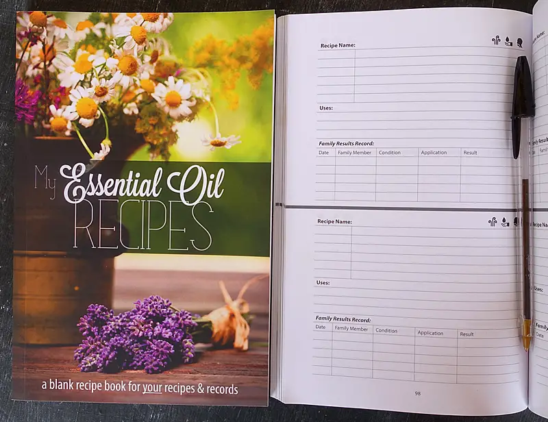 Essential Oil Blank Recipe Book: Custom Filled Pages, Write Your Favorite  Oils, Keep Record, Recipes Book (Paperback)
