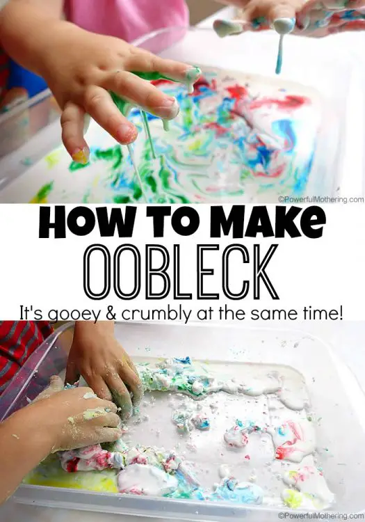 How to Make Oobleck Recipe (sensory and science)