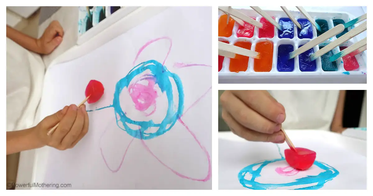 Ice Painting Art For Toddlers And Preschoolers   Easy And Fun Ice Painting With Kids 