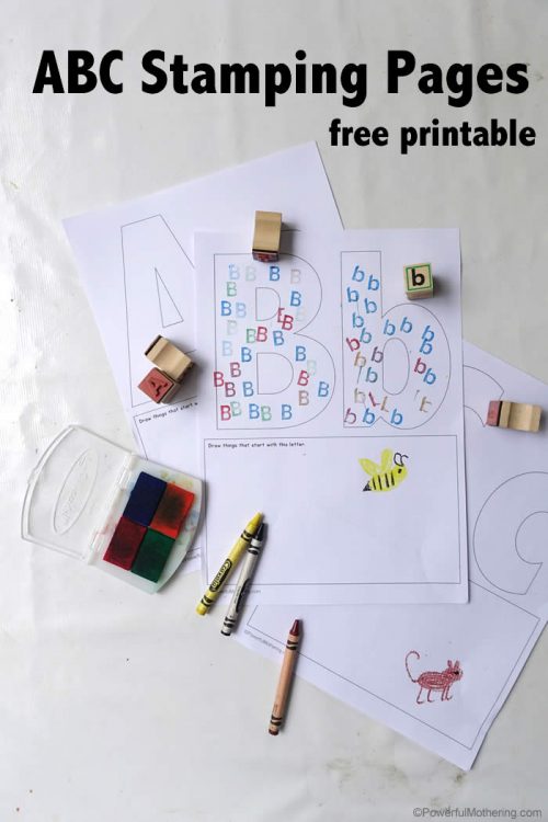 Car Crash Preschool Letter Stamping Activity