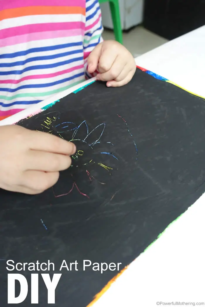 DIY Scratch Art Paper for Kids