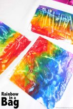 Rainbow in a Bag – No Mess Art