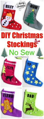 DIY Christmas Stockings – No Sew