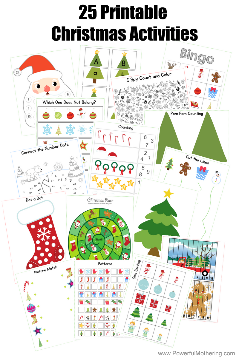 Download 25 Printable Christmas Activities for Preschoolers and ...