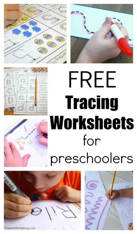 20 free preschool tracing worksheets