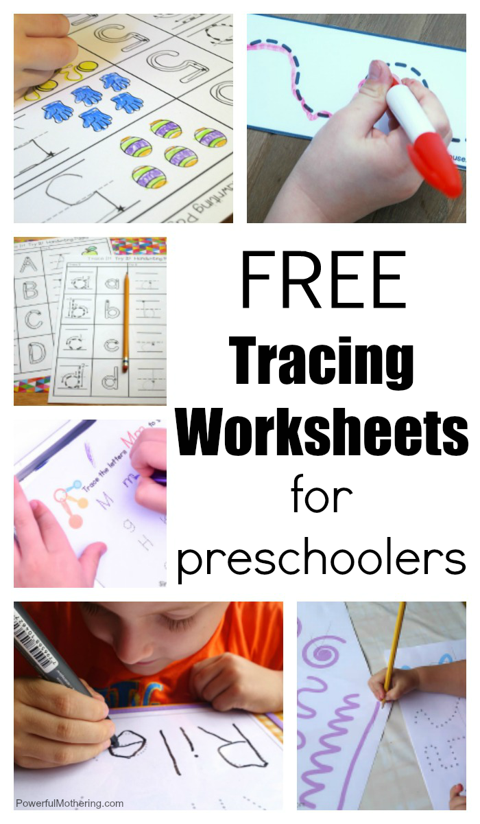 Tracing Worksheets For Kindergarten Kindergarten