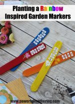 Planting a Rainbow Inspired Garden Markers