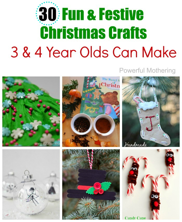 30 Easy to Make Preschool Christmas Crafts