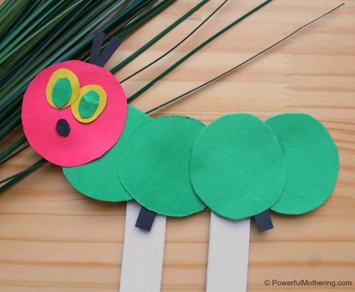 Hungry Caterpillar Craft Puppet