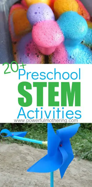 20+ Preschool STEM Activities for engaging and encouraging kids.