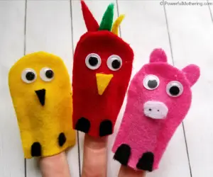 How to Make Farm Animal Finger Puppets for Kids