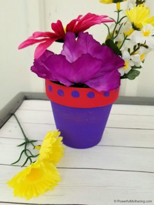 Colorful Flower Pot Craft for Kids