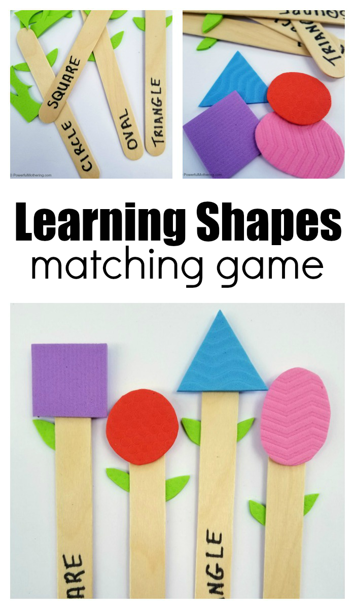 Make a Matching Game for Kids Learning Shapes