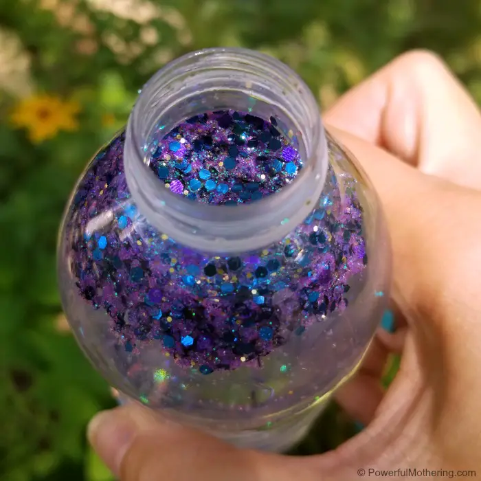 Glitter In A Mermaid Sensory Bottle