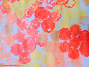 Fun and Frugal Bubble Wrap Painting