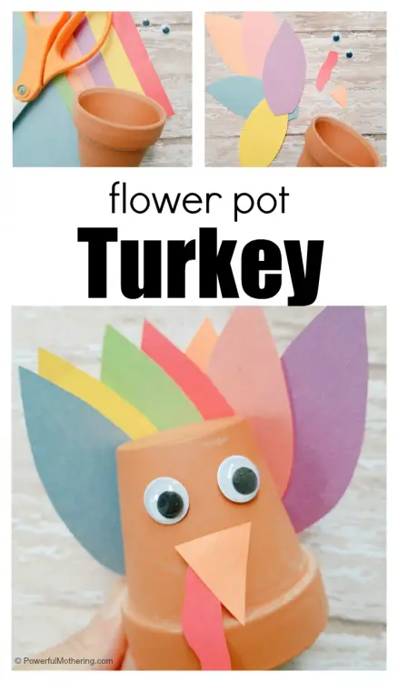 Flower Pot Turkey Craft for Kids