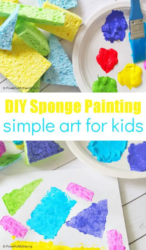 DIY Sponge Stamps For Kids   Sponge Painting A Simple DIY For Kids 500x857 