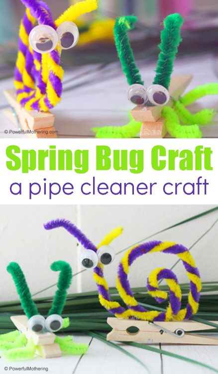 Spring Bug Fun Craft For Kids 438x750 