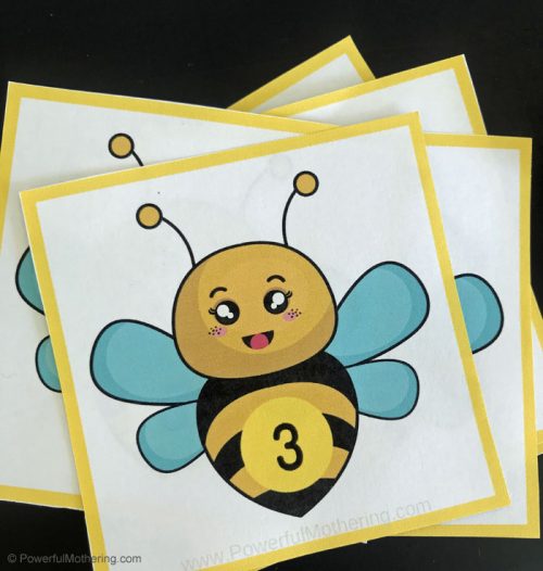 Free Printable Buzzing Bee Math Cards & Game