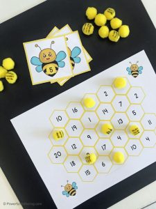 Free Printable Buzzing Bee Math Cards & Game