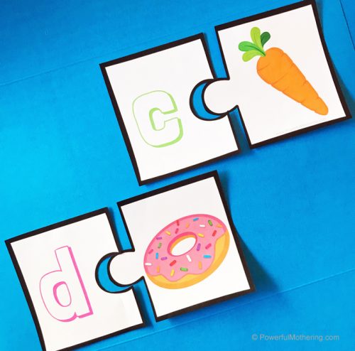 printable alphabet matching puzzles for preschoolers