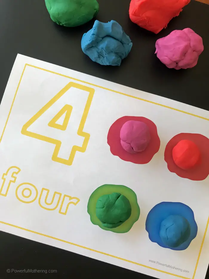 Free Printable Numbered Play Doh Mats 6c5