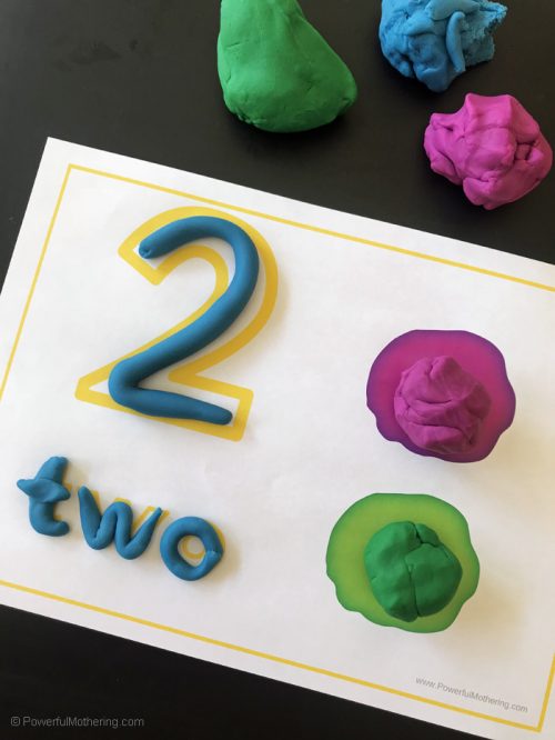 Free Printable Playdough Number Mats For Number Identification