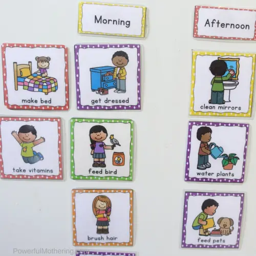 Printable Visual Chore Cards To Help Children Be Responsible