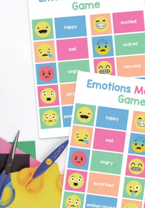 Emotions Matching Game Printable Ideas - Powerful Mothering