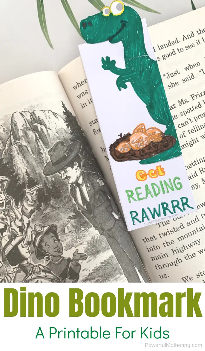 printable dinosaur bookmark