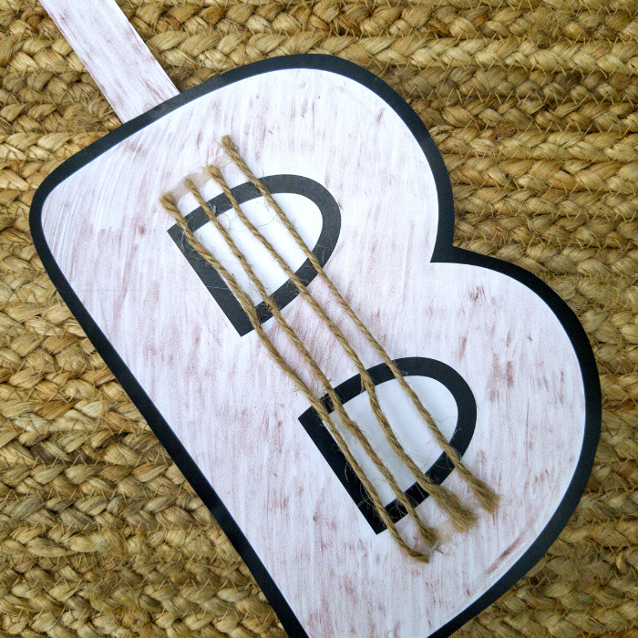 Letter B Craft: Banjo