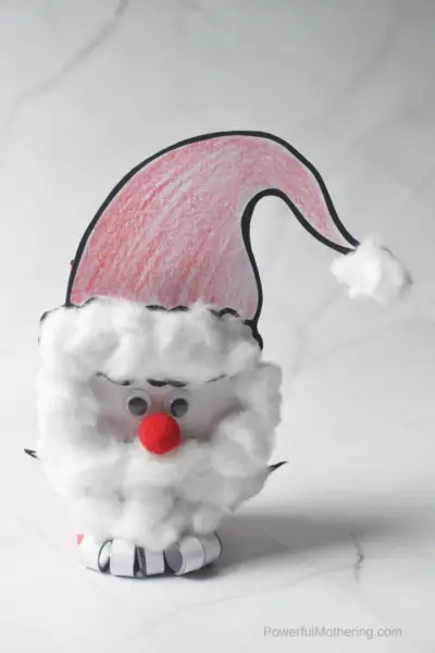 Santa Craft Using Toilet Paper Roll