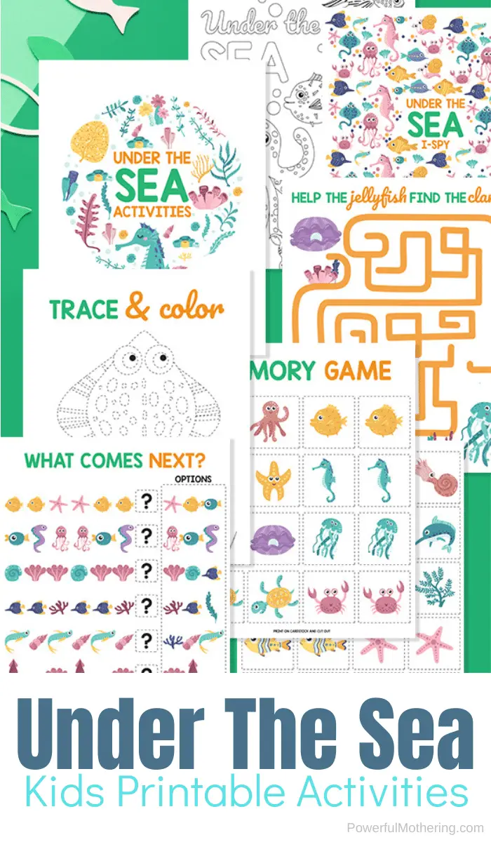 Under The Sea Printable Activities For Kids