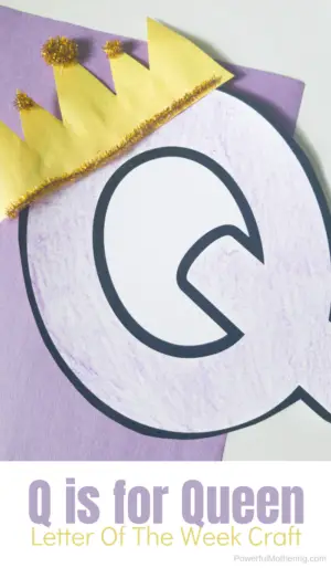 Letter Q Craft: Queen