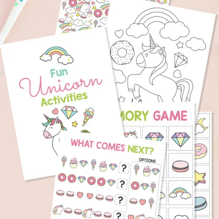 Printable Unicorn Activities For Preschoolers Powerful Mothering