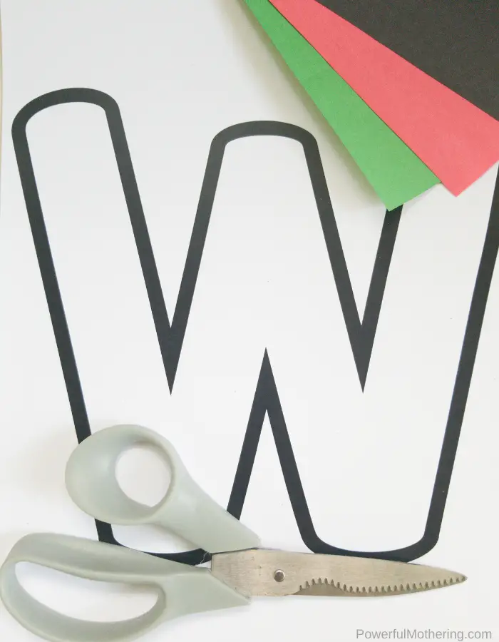 Letter W Watermelon Craft For Kids For Letter Of The Week